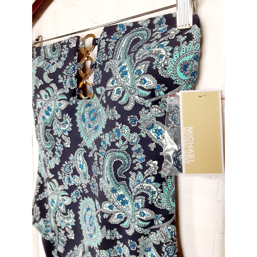 MICHAEL Michael Kors Bandeau Paisley Swimsuit - Picture 16 of 16